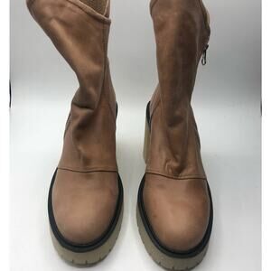 Free People Women's Jack Zip Bootie Brown Size EU 37.5 / US 7.5